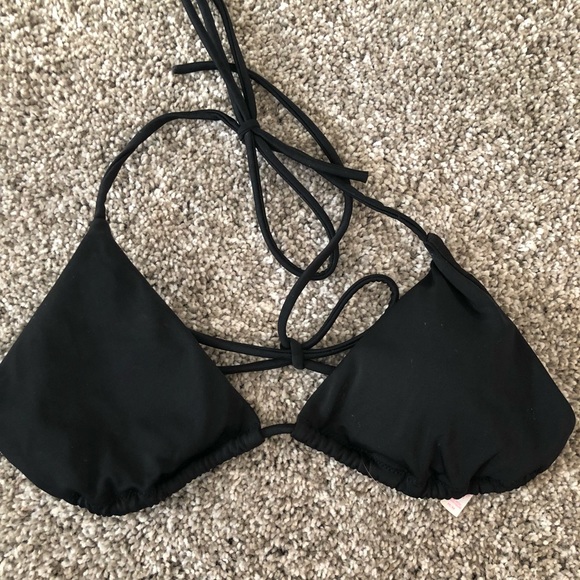 black tie bikini top